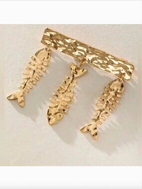 Free People Fish Outta Water Brooch. NWT.